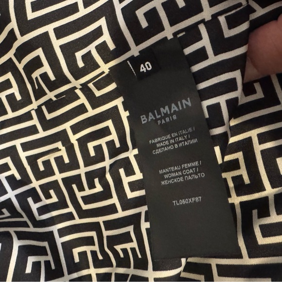 Balmain Gabardine Trench Coat in Sable - Picture 11 of 16